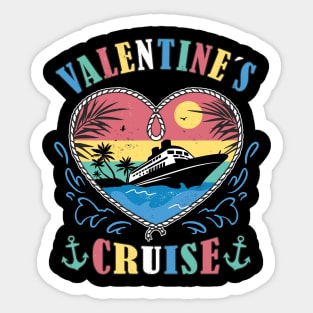 Valentine´s Cruise Valentine´s Day Matching Couple Vacation Sticker